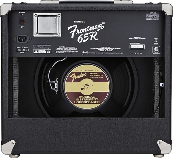 open zoom image for Fender Frontman 65R Guitar Combo Amplifier (65 Watts, 1x12 in.), Back
