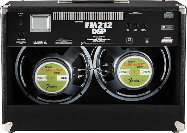 open zoom image for Fender FM212DSP Guitar Combo Amplifier (100 Watts, 2x12 in.), Rear