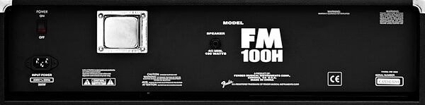 open zoom image for Fender FM100H Guitar Amplifier Head (100 Watts), Rear