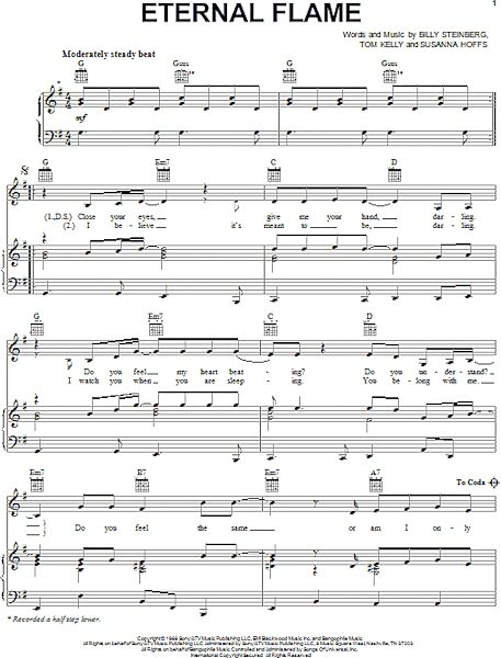 open zoom image for Eternal Flame - Piano/Vocal/Guitar, New, Main