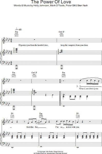 open zoom image for The Power Of Love - Piano/Vocal/Guitar, New, Main