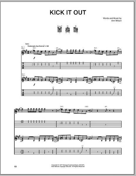 open zoom image for Kick It Out - Guitar TAB, New, Main