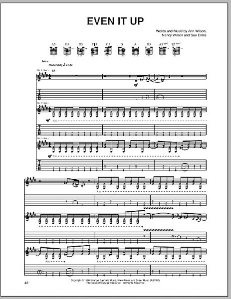 open zoom image for Even It Up - Guitar TAB, New, Main
