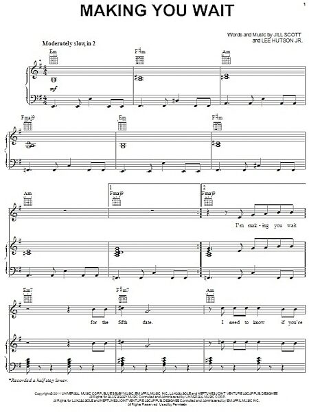 open zoom image for Making You Wait - Piano/Vocal/Guitar, New, Main