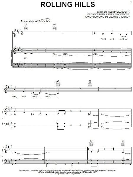 open zoom image for Rolling Hills - Piano/Vocal/Guitar, New, Main