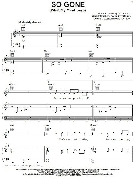open zoom image for So Gone (What My Mind Says) - Piano/Vocal/Guitar, New, Main