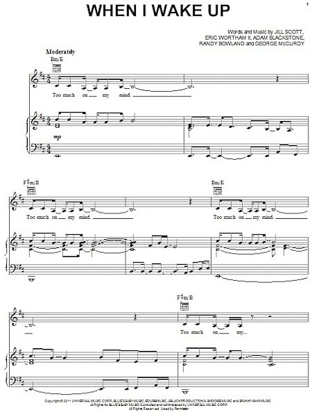 open zoom image for When I Wake Up - Piano/Vocal/Guitar, New, Main