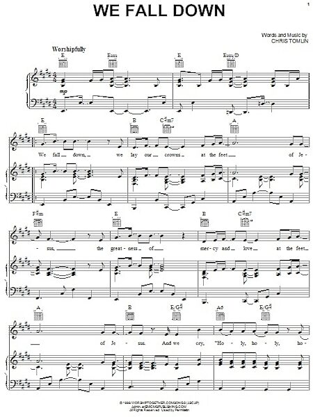 open zoom image for We Fall Down - Piano/Vocal/Guitar, New, Main