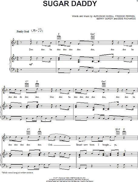 open zoom image for Sugar Daddy - Piano/Vocal/Guitar, New, Main