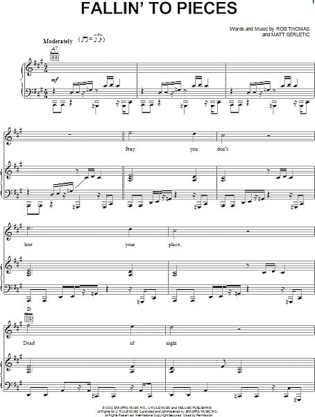 open zoom image for Fallin' To Pieces - Piano/Vocal/Guitar, New, Main