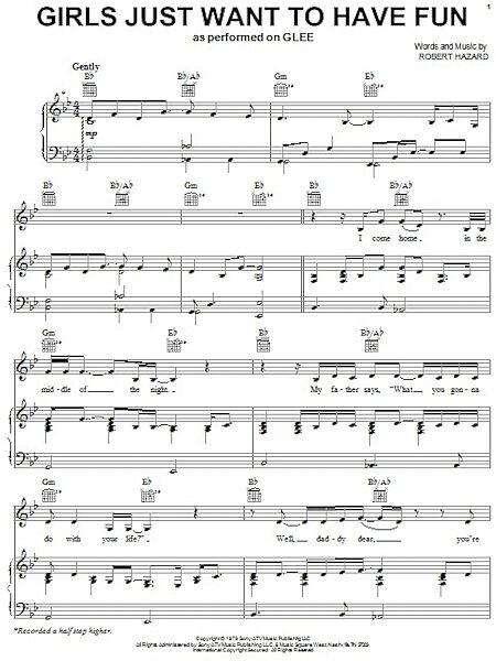 open zoom image for Girls Just Want To Have Fun - Piano/Vocal/Guitar, New, Main