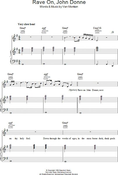 open zoom image for Rave On, John Donne - Piano/Vocal/Guitar, New, Main