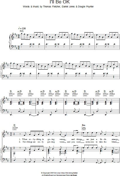 open zoom image for I'll Be OK - Piano/Vocal/Guitar, New, Main