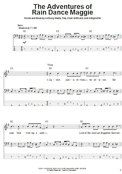 open zoom image for The Adventures Of Rain Dance Maggie - Bass Tab, New, Main