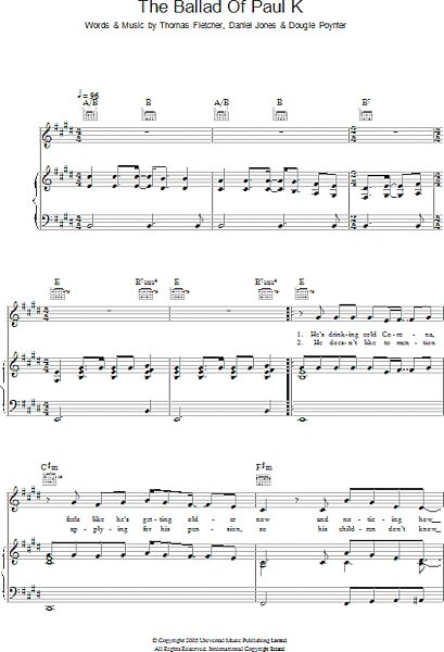 open zoom image for The Ballad Of Paul K - Piano/Vocal/Guitar, New, Main