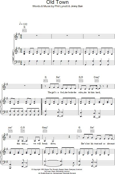 open zoom image for Old Town - Piano/Vocal/Guitar, New, Main