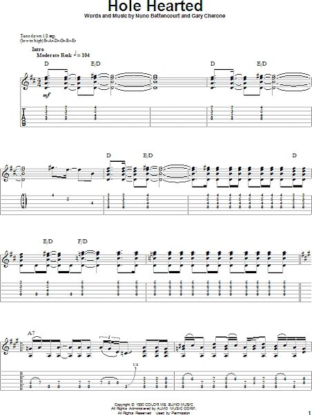 open zoom image for Hole Hearted - Guitar Tab Play-Along, New, Main