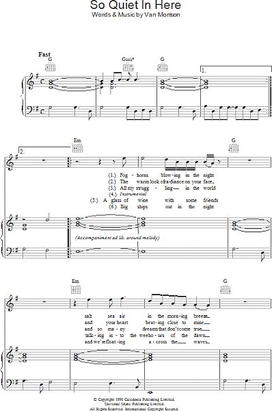 open zoom image for So Quiet In Here - Piano/Vocal/Guitar, New, Main