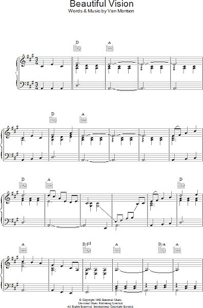 open zoom image for Beautiful Vision - Piano/Vocal/Guitar, New, Main