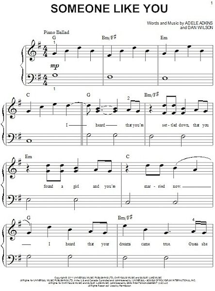 open zoom image for Someone Like You - Big Note Piano, New, Main