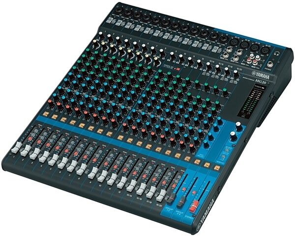 open zoom image for Yamaha MG20 Mixer, 6-Bus, New, Angle