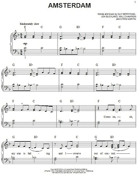open zoom image for Amsterdam - Easy Piano, New, Main