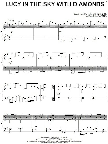 open zoom image for Lucy In The Sky With Diamonds - Piano Solo, New, Main