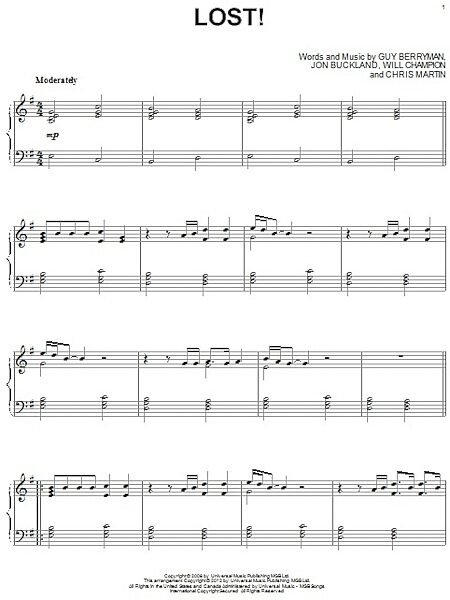 open zoom image for Lost! - Piano Solo, New, Main
