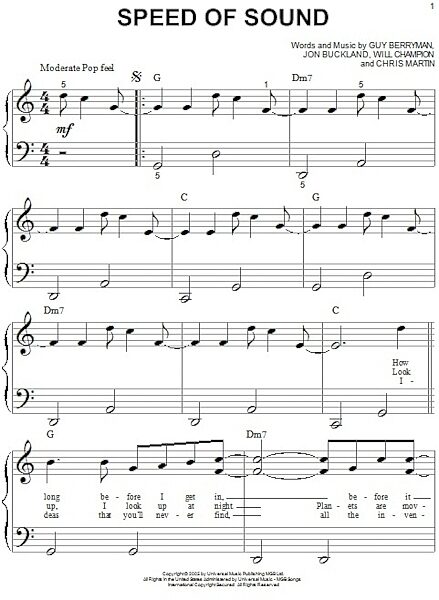 open zoom image for Speed Of Sound - Big Note Piano, New, Main