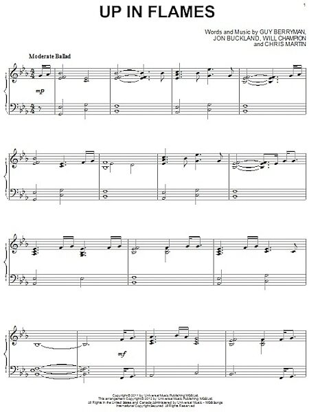 open zoom image for Up In Flames - Piano Solo, New, Main