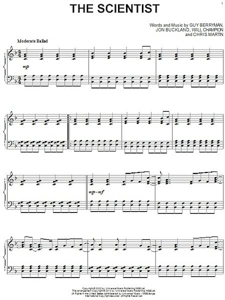 open zoom image for The Scientist - Piano Solo, New, Main