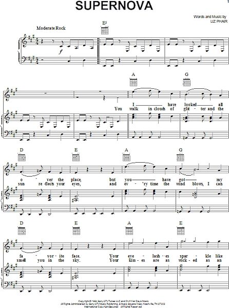 open zoom image for Supernova - Piano/Vocal/Guitar, New, Main