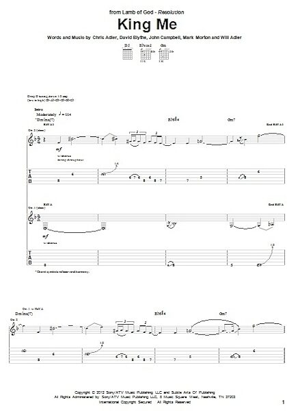 open zoom image for King Me - Guitar TAB, New, Main