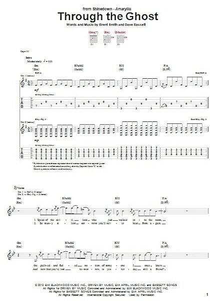 open zoom image for Through The Ghost - Guitar TAB, New, Main