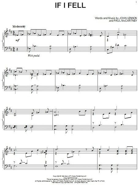 open zoom image for If I Fell - Piano Solo, New, Main