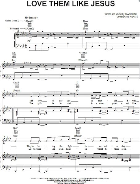 open zoom image for Love Them Like Jesus - Piano/Vocal/Guitar, New, Main