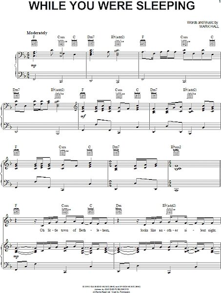 open zoom image for While You Were Sleeping - Piano/Vocal/Guitar, New, Main
