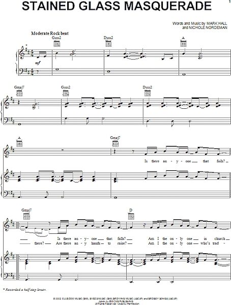 open zoom image for Stained Glass Masquerade - Piano/Vocal/Guitar, New, Main
