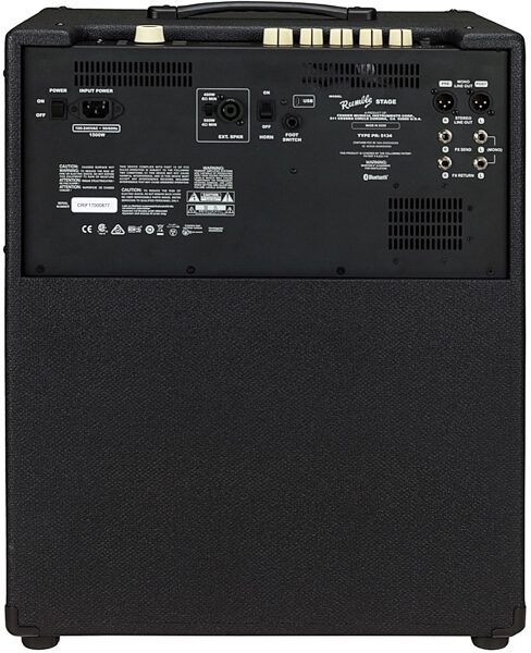 open zoom image for Fender Rumble Stage 800 Bass Combo Amplifier (800 Watts, 2x10"), New, Back
