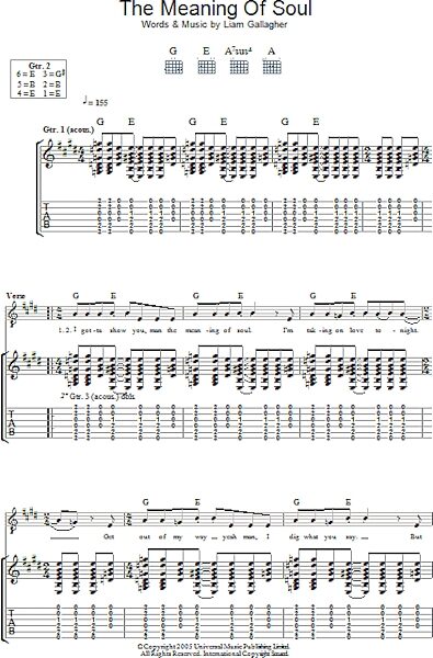 open zoom image for The Meaning Of Soul - Guitar TAB, New, Main