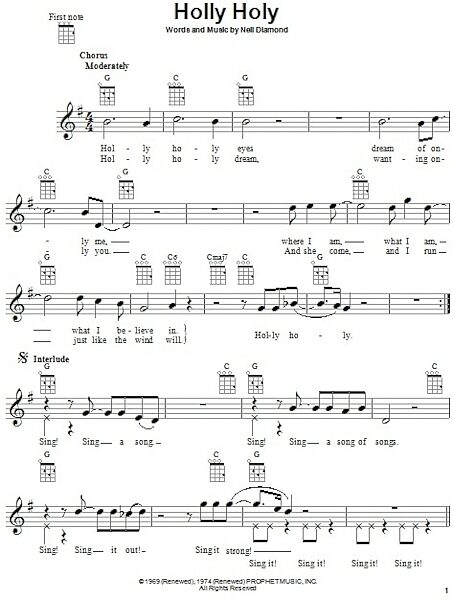 open zoom image for Holly Holy - Ukulele, New, Main