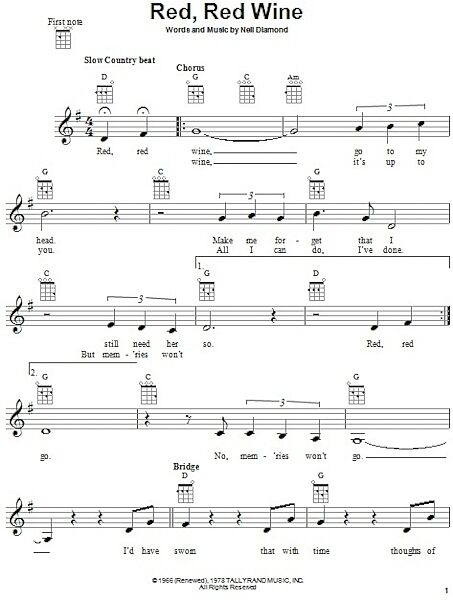 open zoom image for Red, Red Wine - Ukulele, New, Main