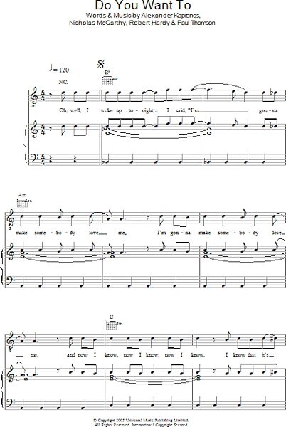 open zoom image for Do You Want To - Piano/Vocal/Guitar, New, Main