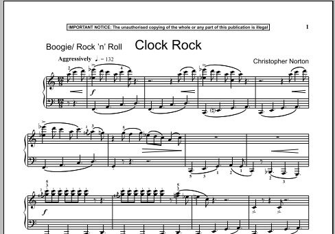 open zoom image for Clock Rock - Piano Solo, New, Main