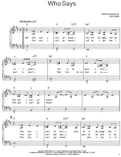 open zoom image for Who Says - Easy Piano, New, Main
