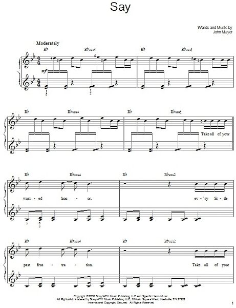 open zoom image for Say - Easy Piano, New, Main