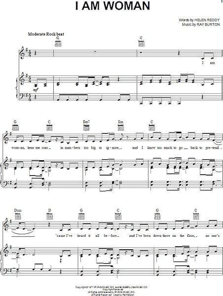 open zoom image for I Am Woman - Piano/Vocal/Guitar, New, Main