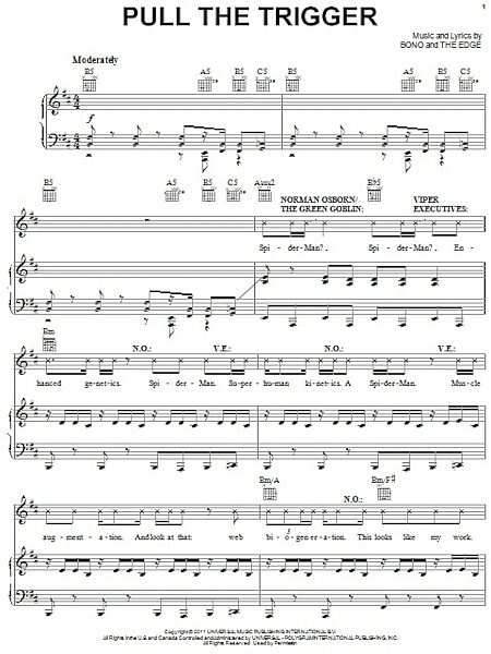 open zoom image for Pull The Trigger - Piano/Vocal/Guitar, New, Main