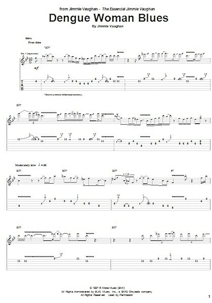 open zoom image for Dengue Woman Blues - Guitar TAB, New, Main