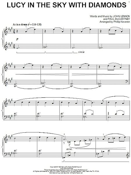 open zoom image for Lucy In The Sky With Diamonds - Piano Solo, New, Main